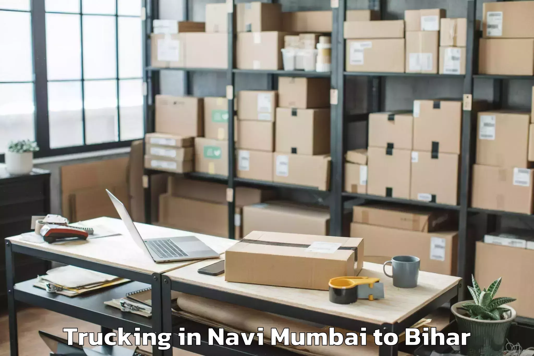 Trusted Navi Mumbai to Manjhaul Trucking